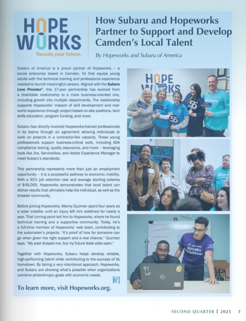 Subaru and Hopeworks Parter flipsnack